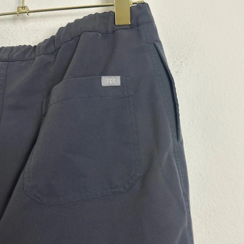 Figs Gray Elastic Highwaisted Gray Pants Size M/S